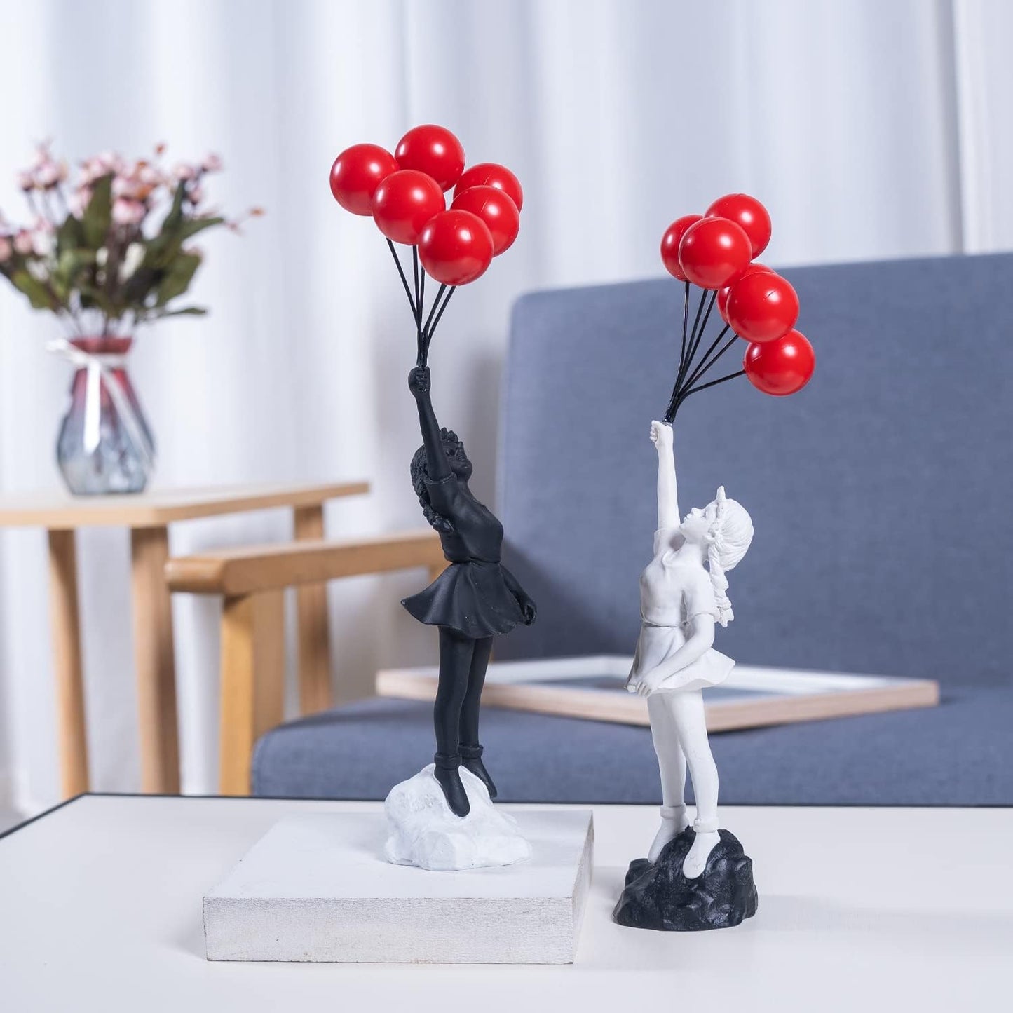 Fly Away Balloon Girl Sculpture