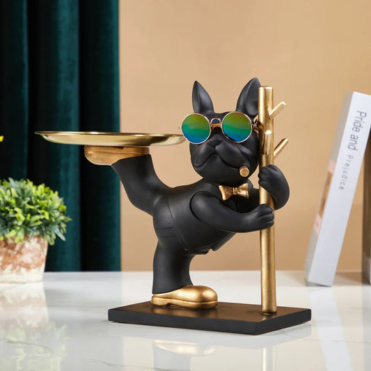 Balancing French Bulldog Tray