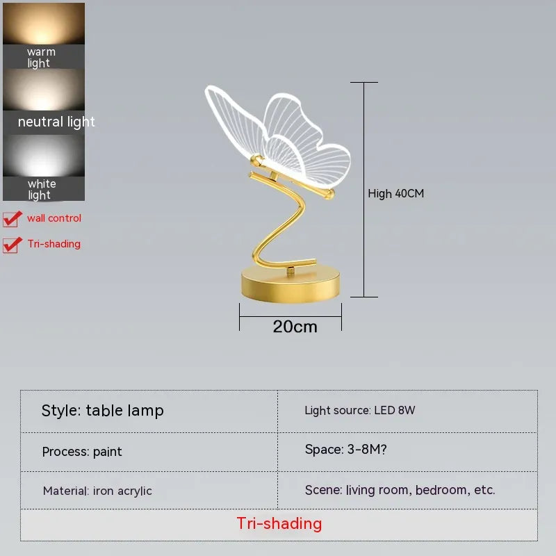 Nordic Butterfly LED Table Lamp