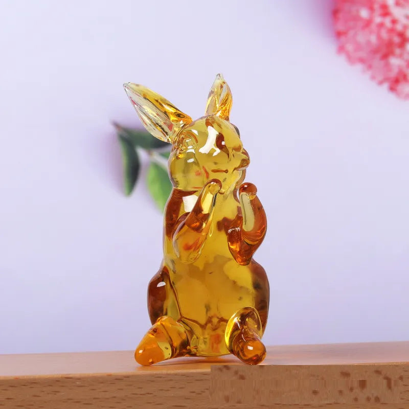 Hoppy Crystal Bunny Sculpture