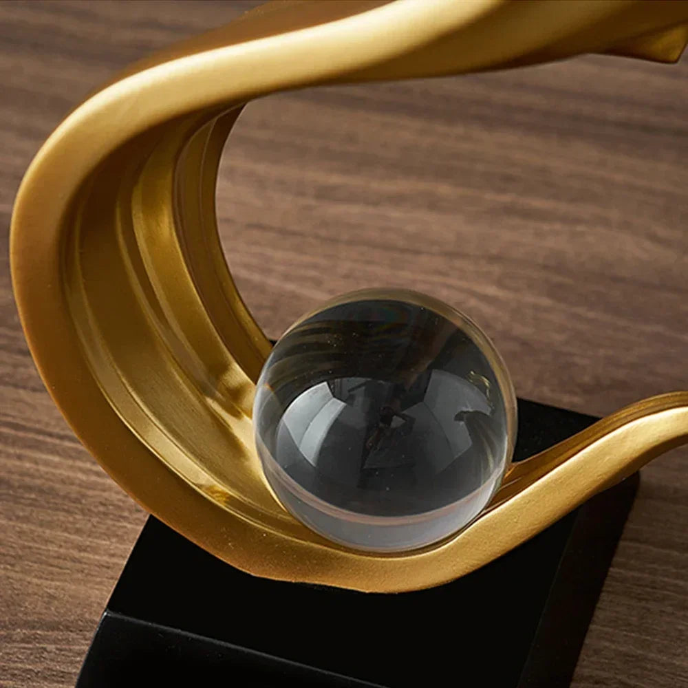 Golden Fire Statue