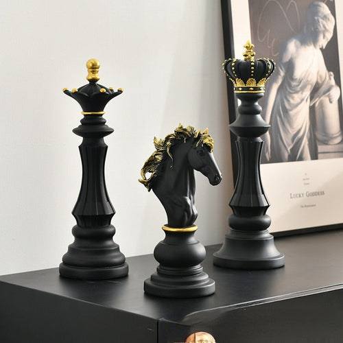 Retro Chess Statue