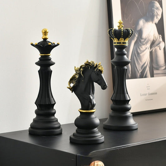 Retro Chess Statue