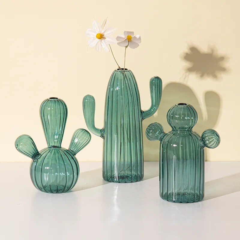 Cactus Glass Vase