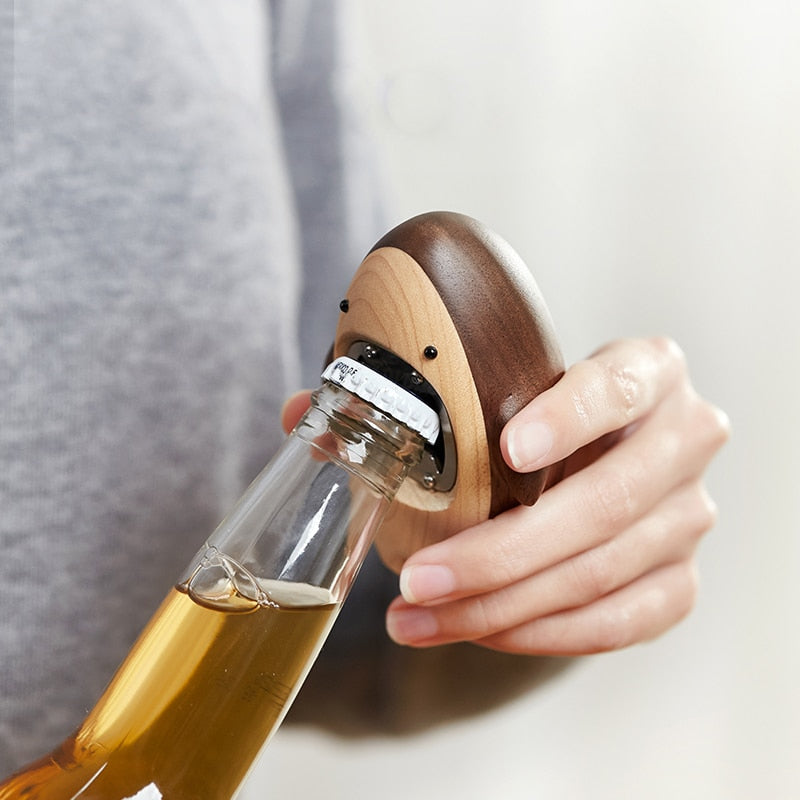Wooden Shark Bottle Opener