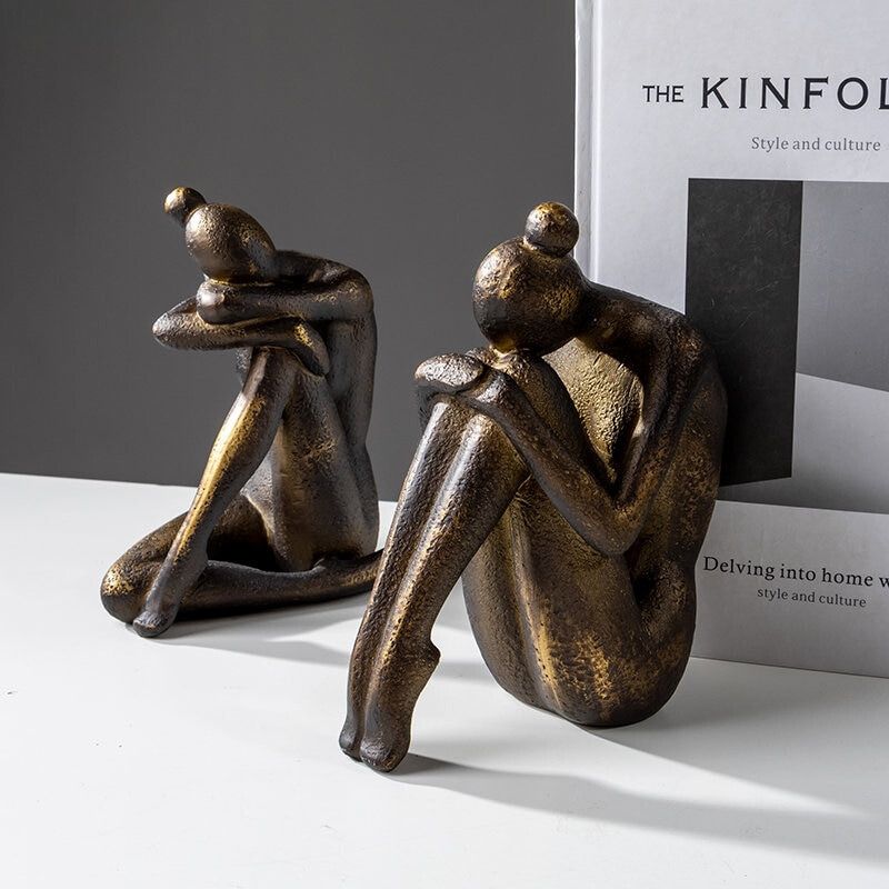 Seated Woman Statuette 16 cm