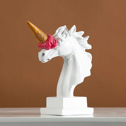 Unicorn with Ice Cream Horn