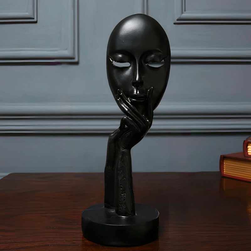 Contemporary Sculpture <br/> Pensive Woman Face