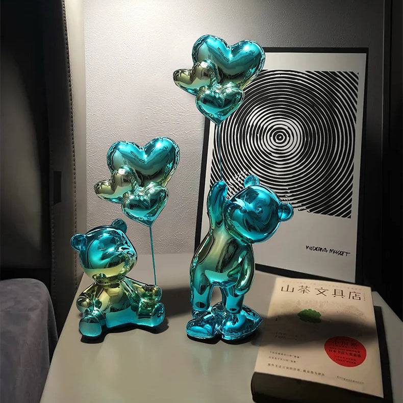 Metallic Balloon Bear