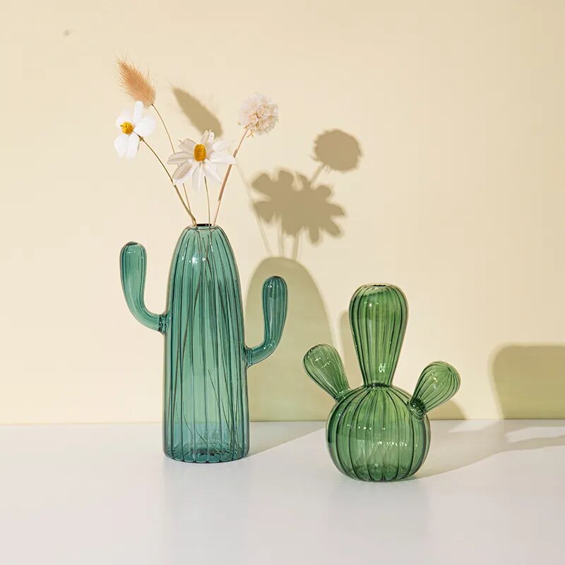 Cactus Glass Vase