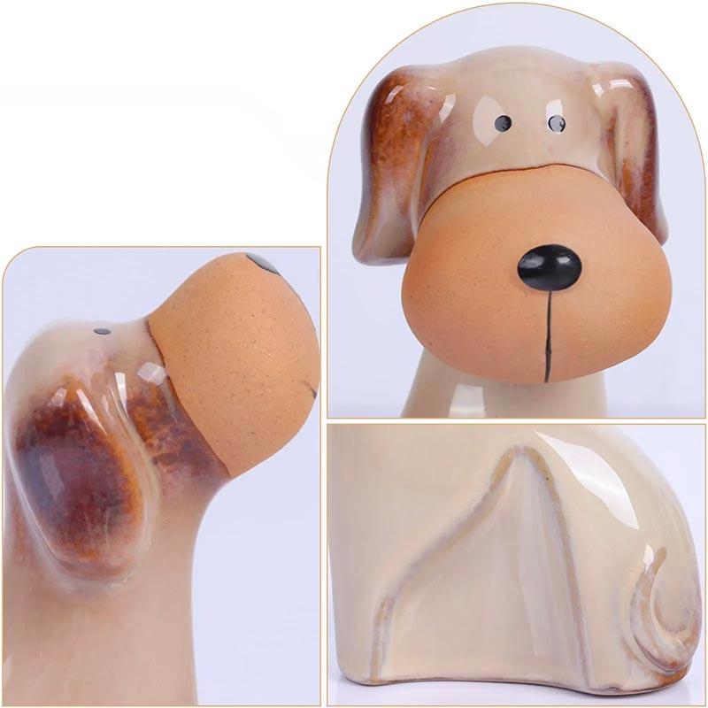 Ceramic Dog <br> Statue