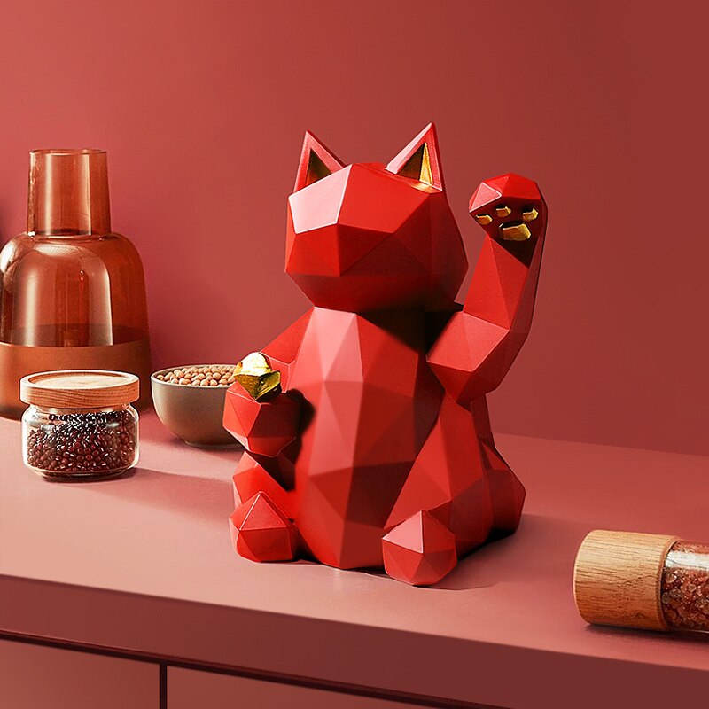 Geometric Maneki Cat