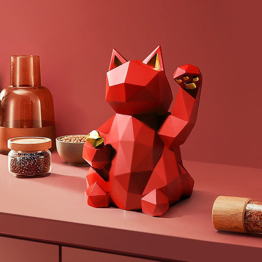 Geometric Maneki Cat