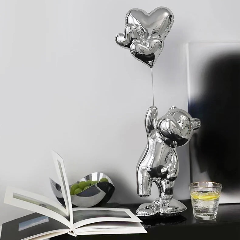 Metallic Balloon Bear