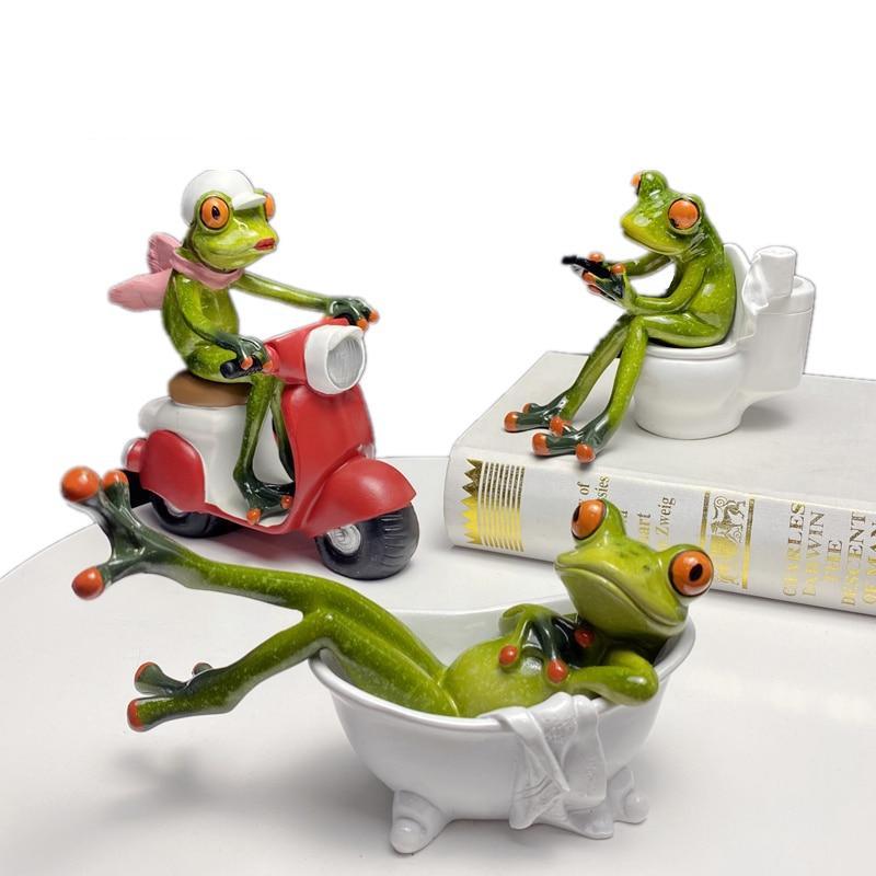 Leggy Frog Figurines