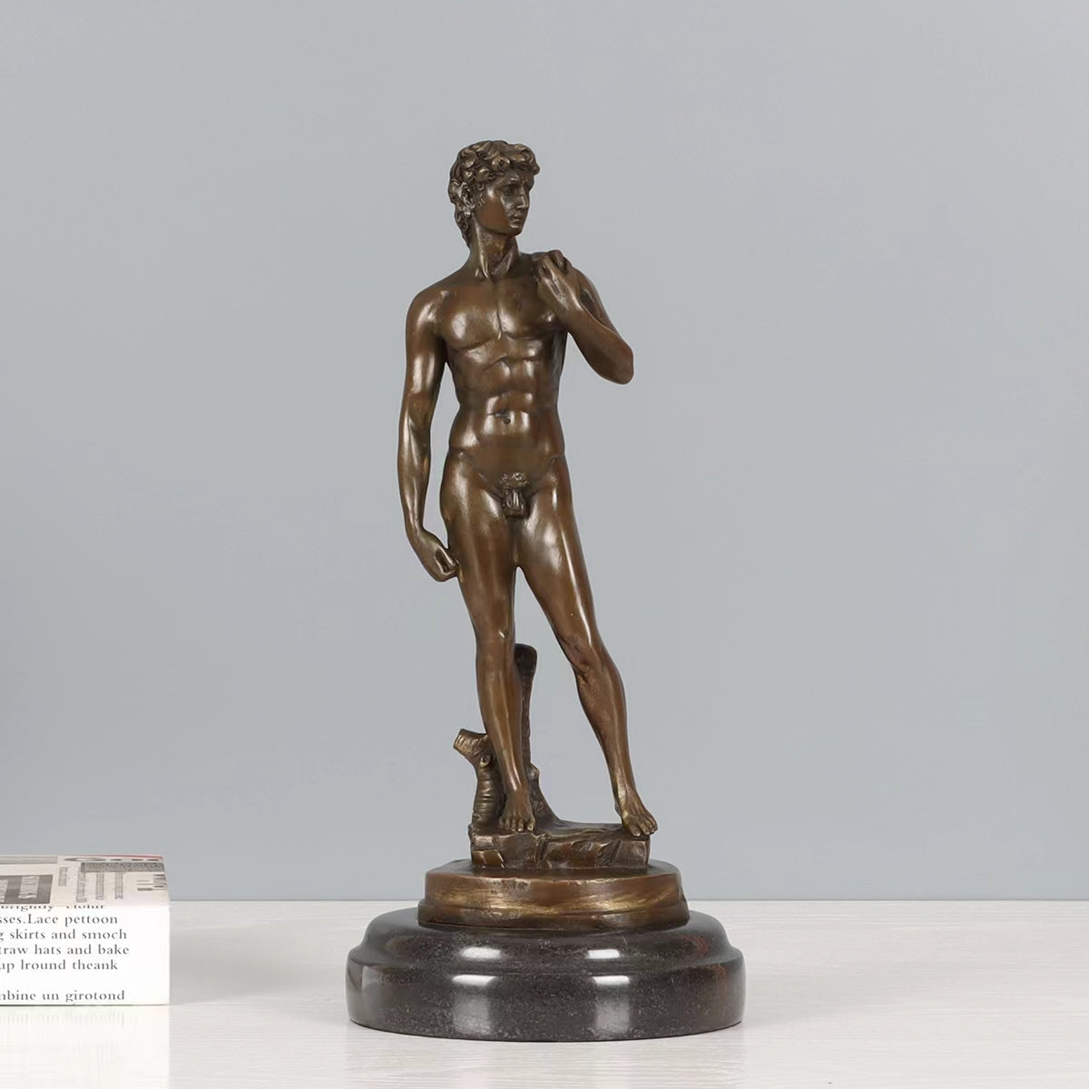 Bronze David <br> by Michelangelo 26 cm