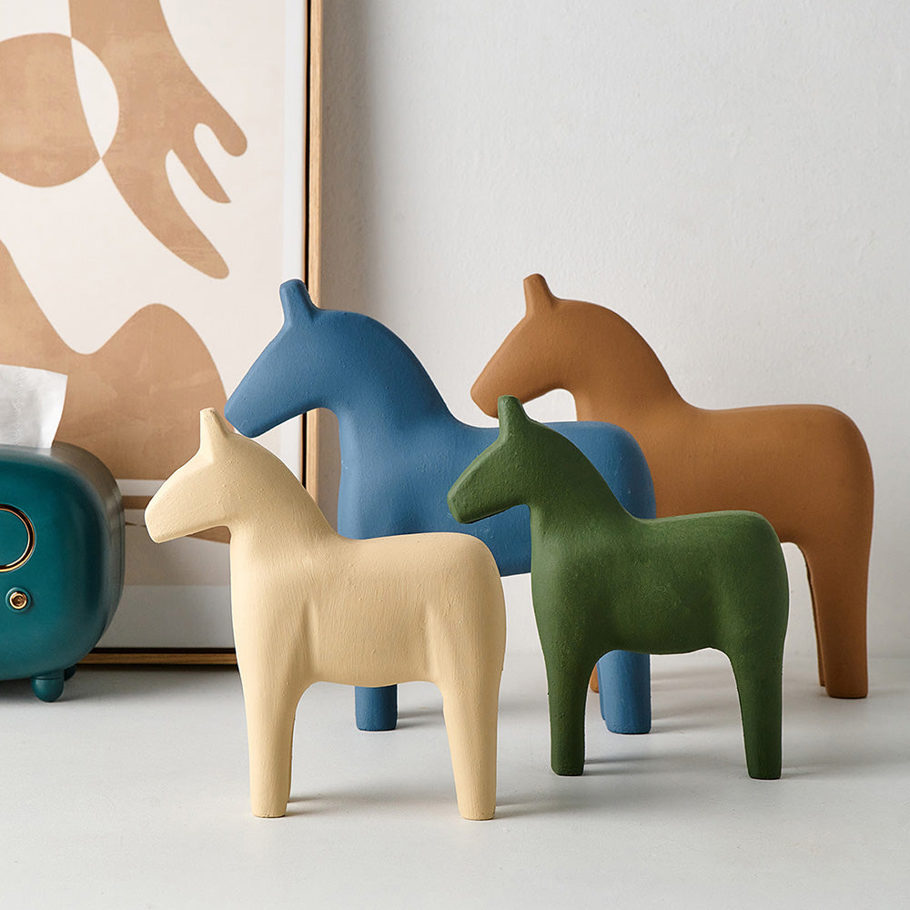 Wooden Dala Horse Sculpture