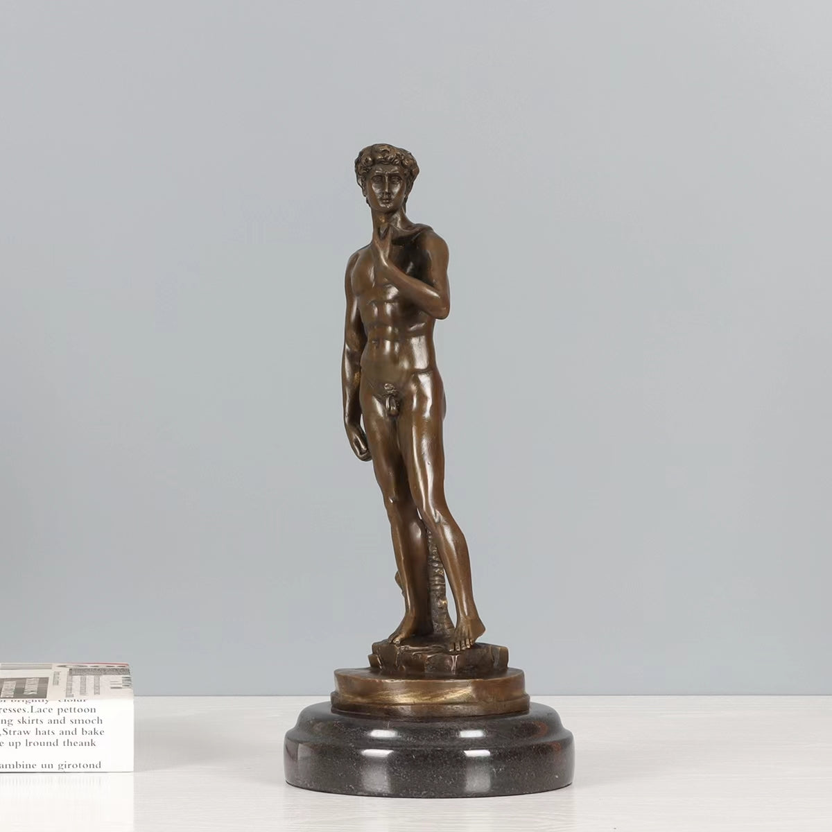 Bronze David <br> by Michelangelo 26 cm