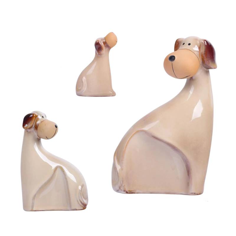 Ceramic Dog <br> Statue
