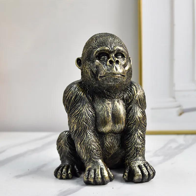 Black Gorilla <br> Statue 19 cm