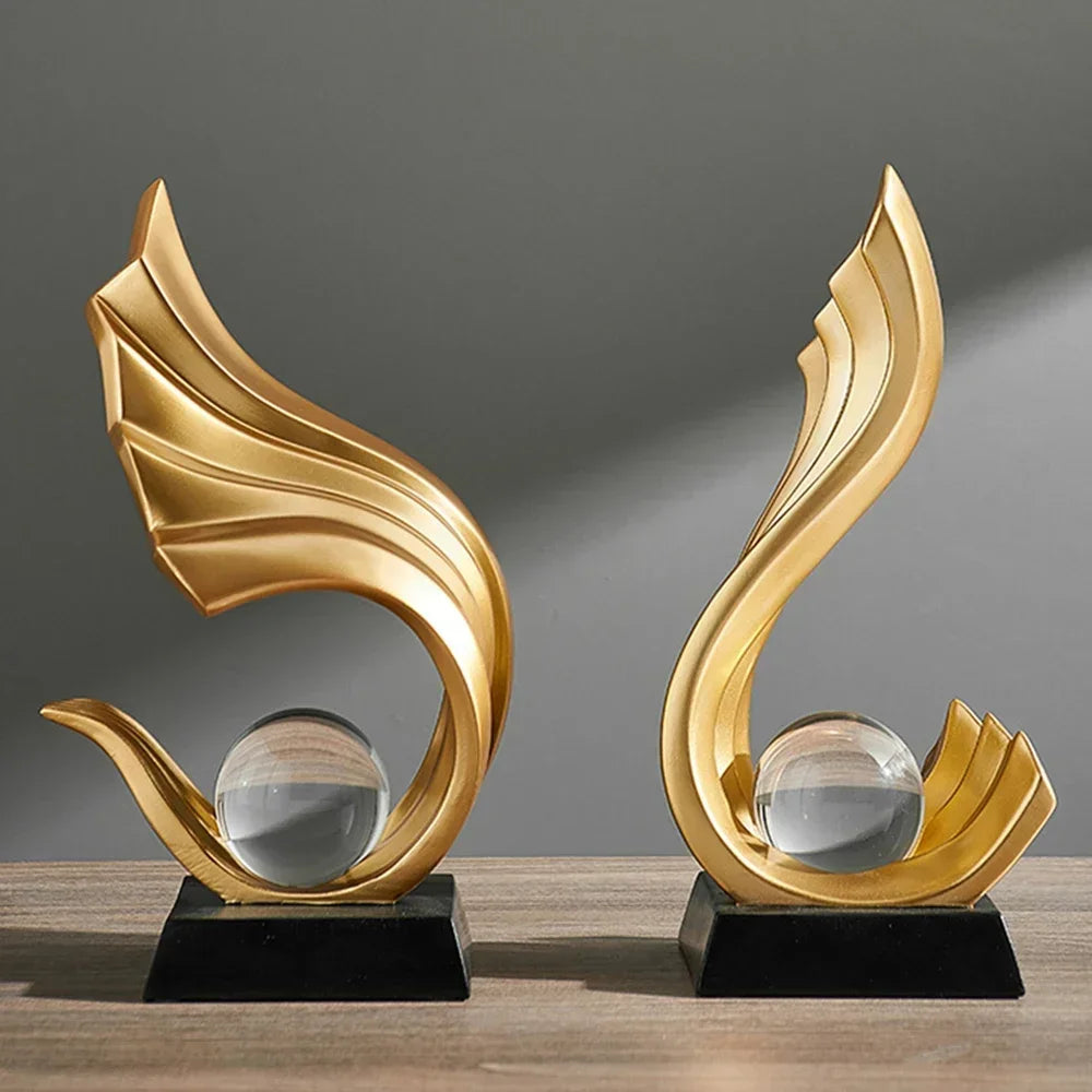 Golden Fire Statue