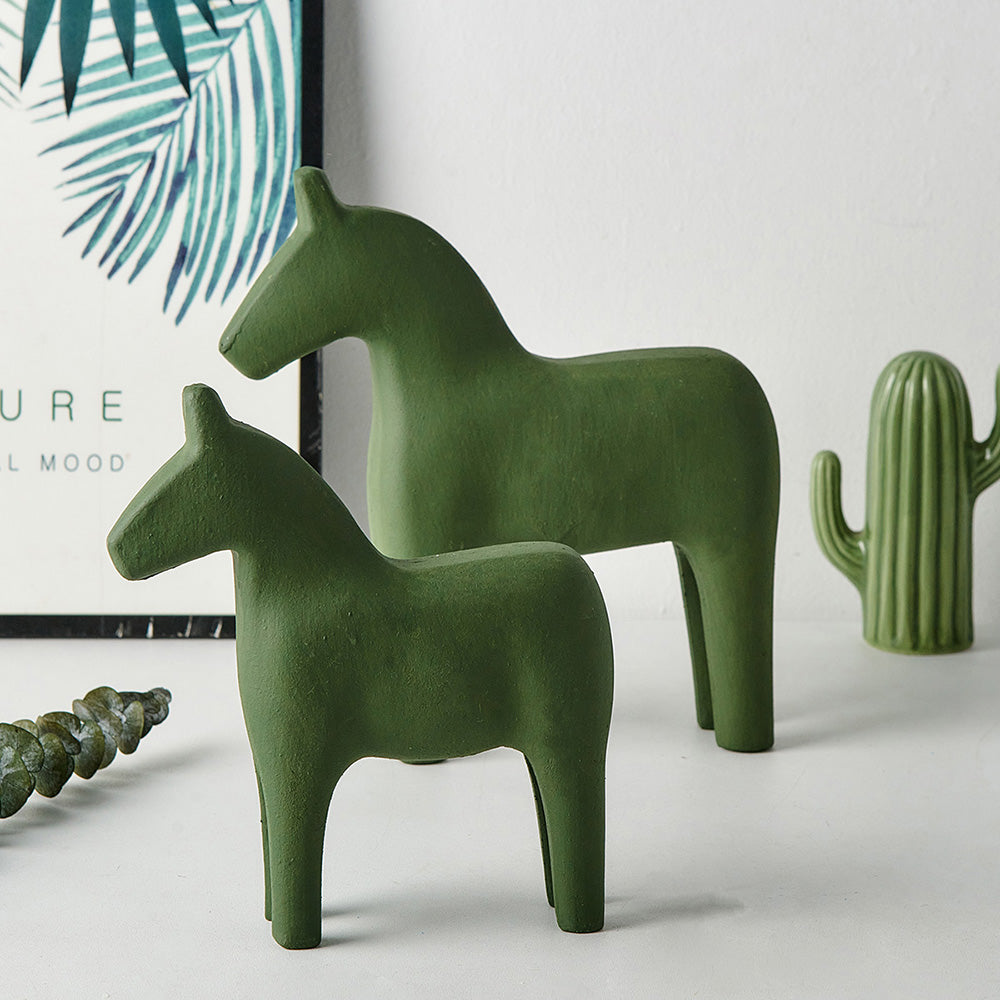 Wooden Dala Horse Sculpture
