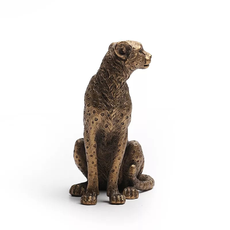 Retro Leopard Figurine