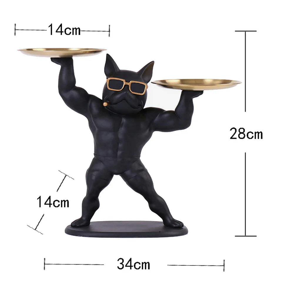 Masculine French Bulldog Tray