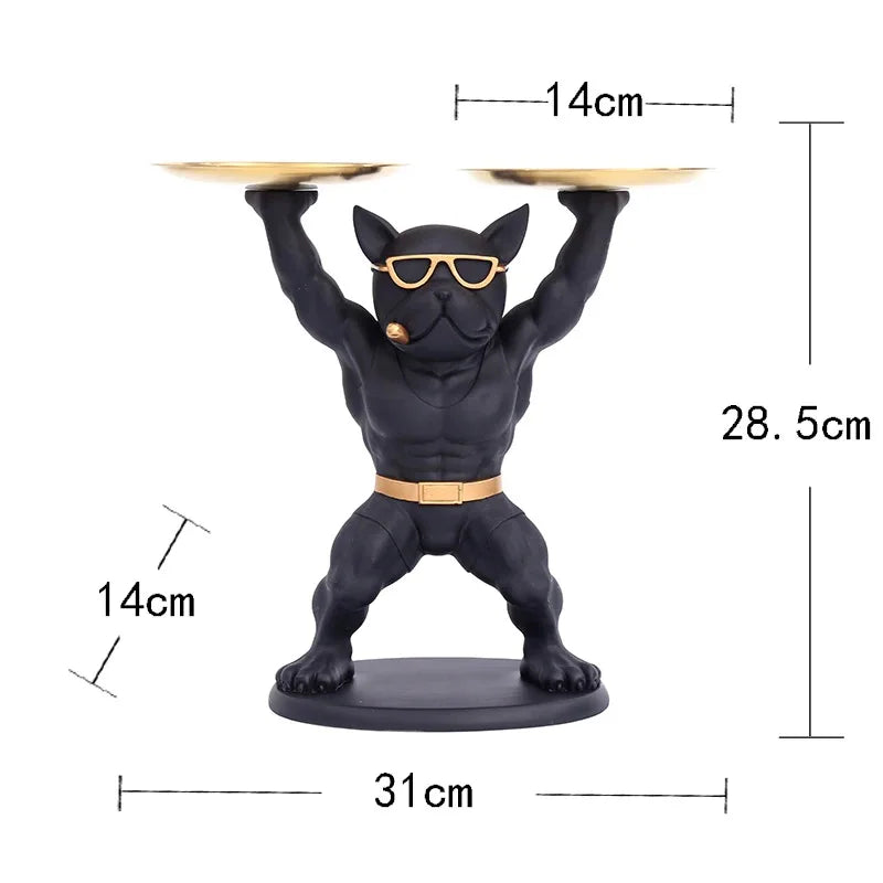 Masculine French Bulldog Tray