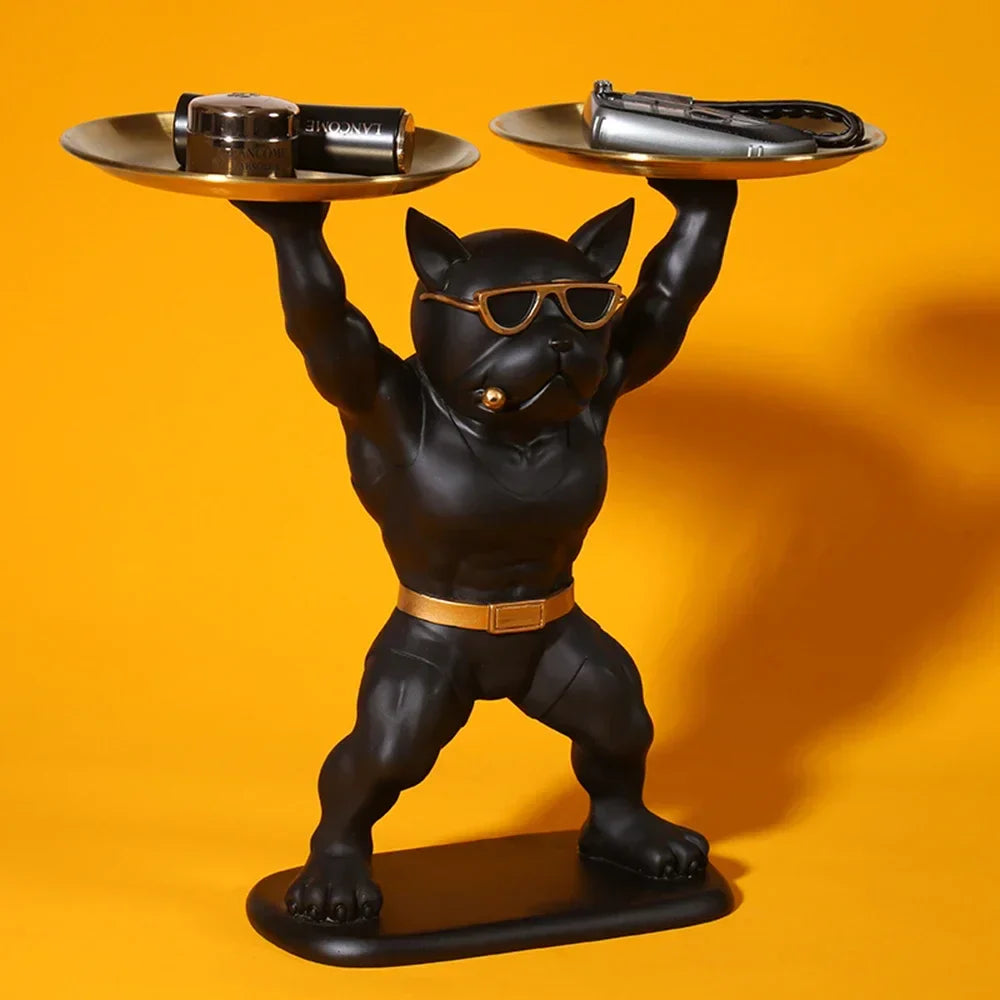 Masculine French Bulldog Tray
