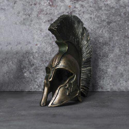 Spartan Helmet of Leonidas, Bronze Effect, 15 cm
