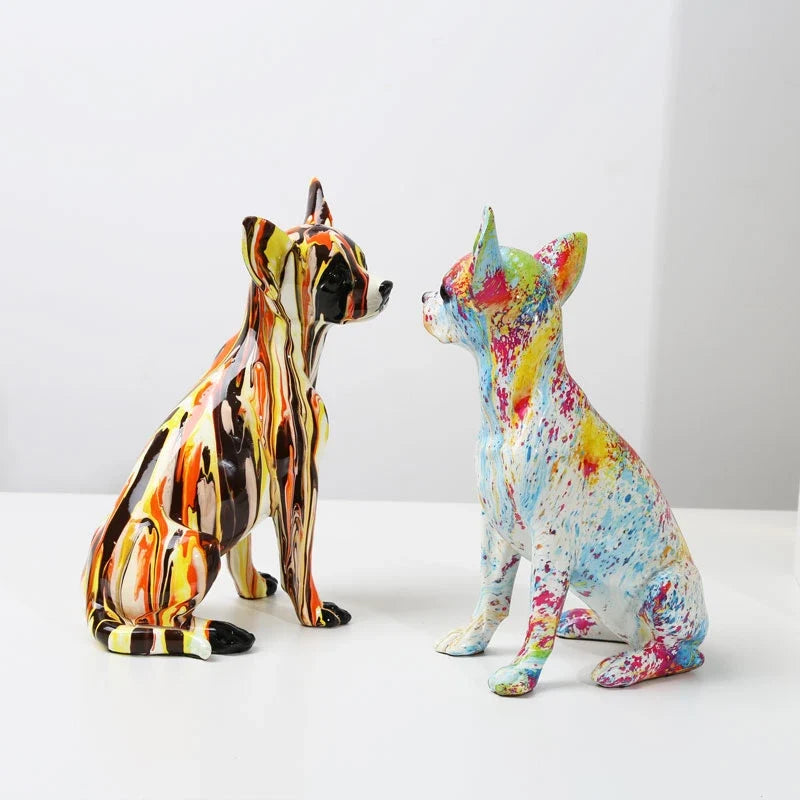 Dog Statue <br> Chihuahua Statuette 25 cm