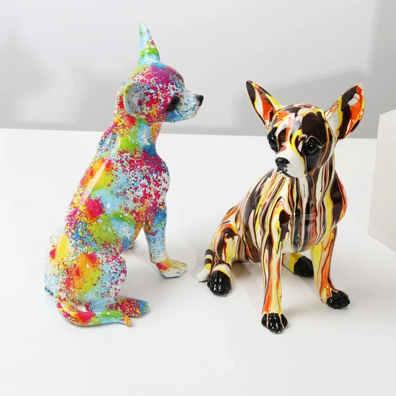 Dog Statue <br> Chihuahua Statuette 25 cm