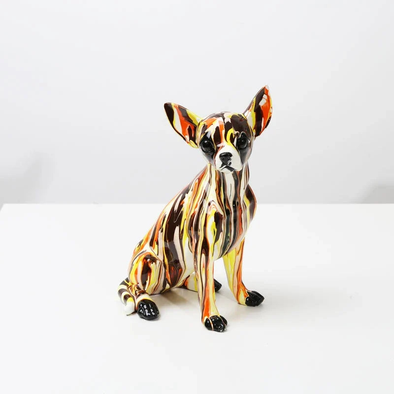 Dog Statue <br> Chihuahua Statuette 25 cm