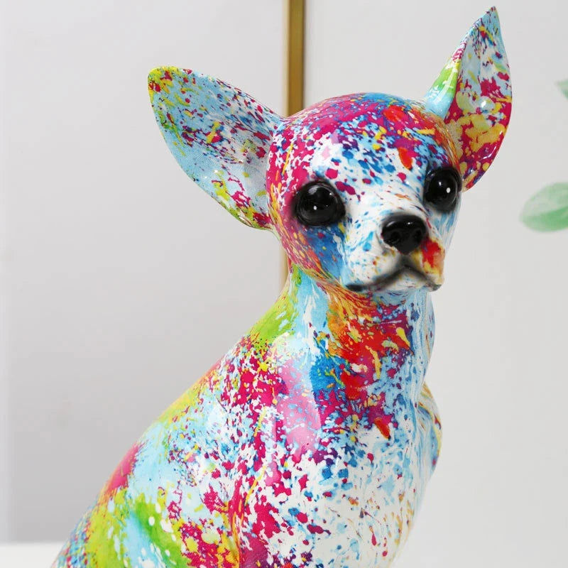 Dog Statue <br> Chihuahua Statuette 25 cm