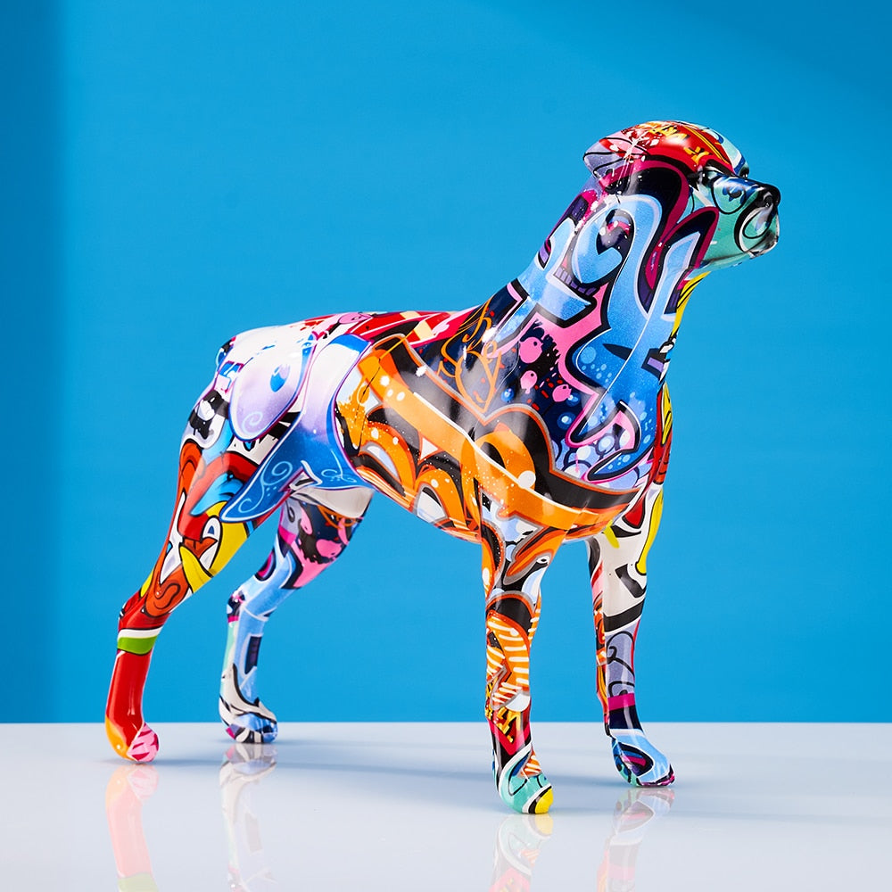 Graffiti Dog Statuette
