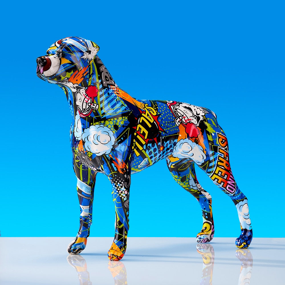 Graffiti Dog Statuette