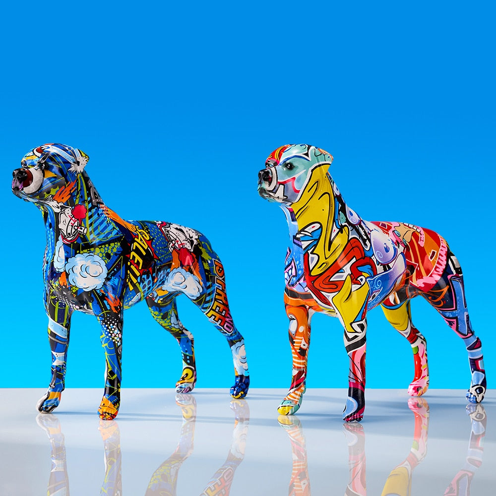 Graffiti Dog Statuette