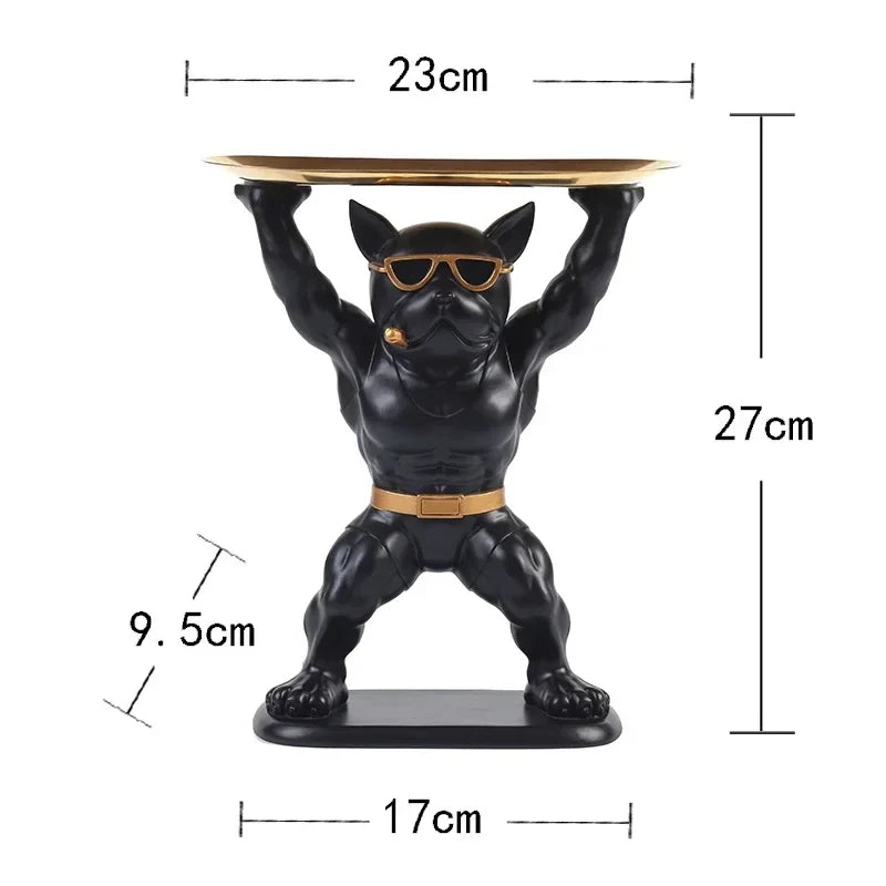 Masculine French Bulldog Tray
