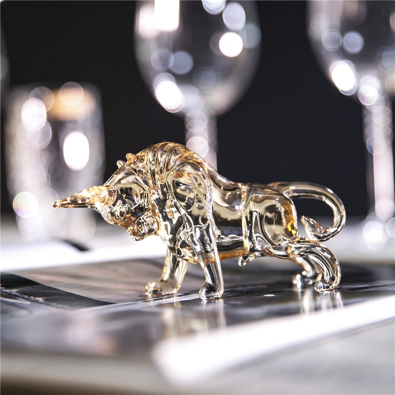 Crystal Bull Figurine