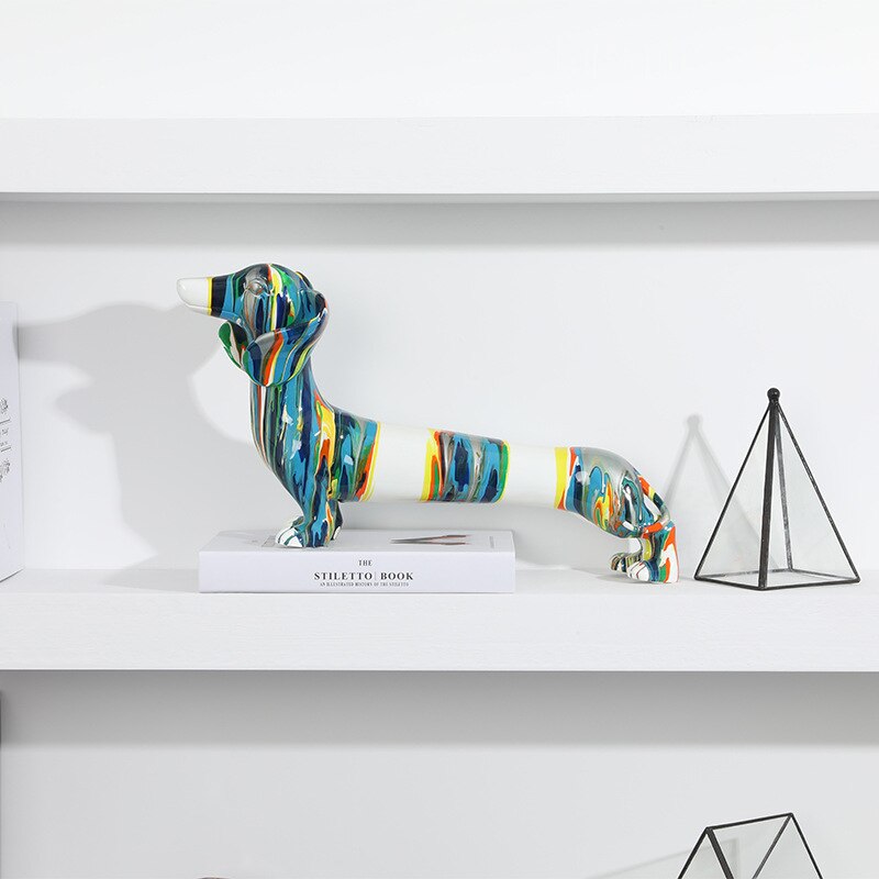 Colorful Dog Statue <br/> Dachshund