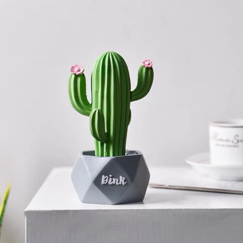 Modern Sculpture <br/> Indoor Decorative Cactus