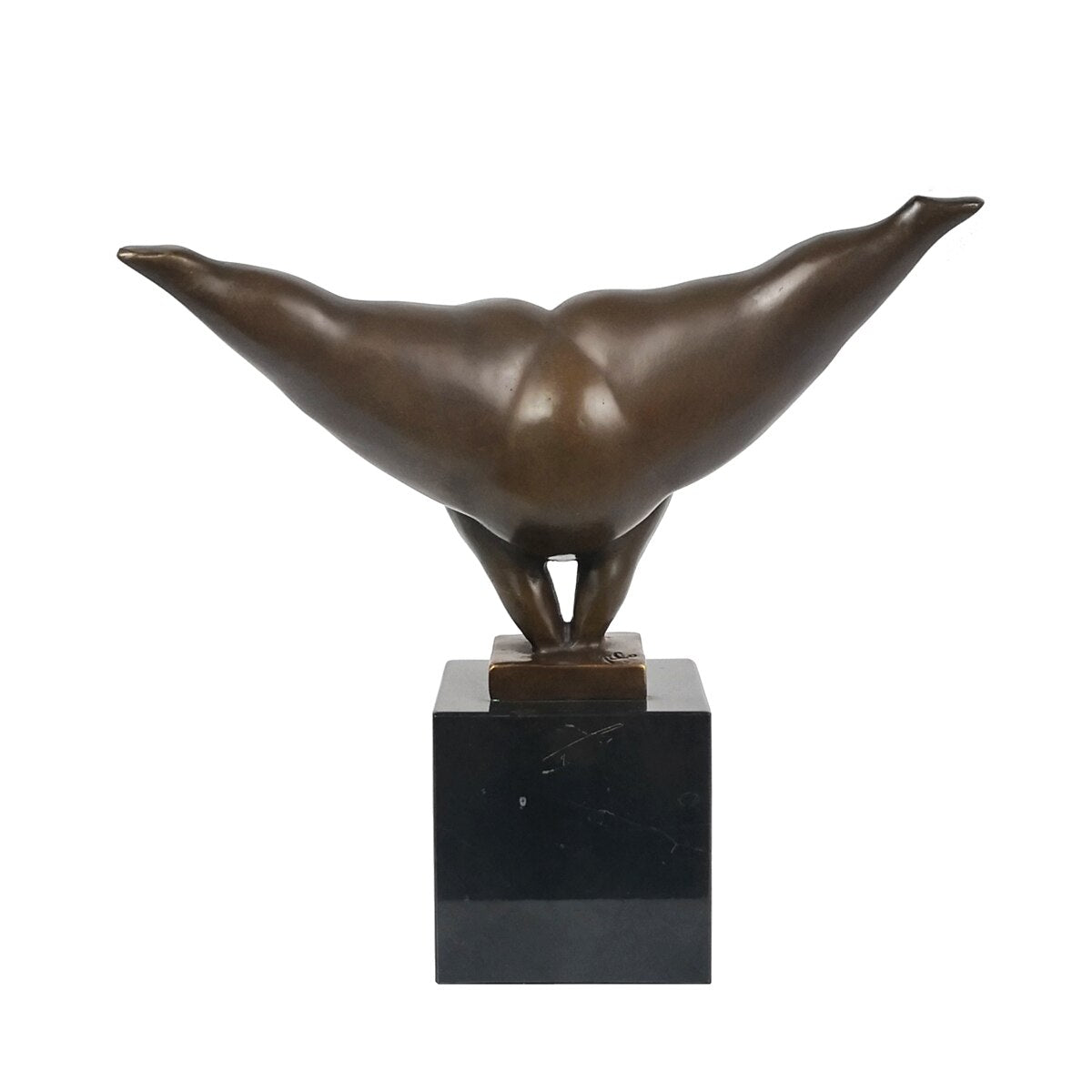 Curvy Bronze Woman Sculpture 22 cm