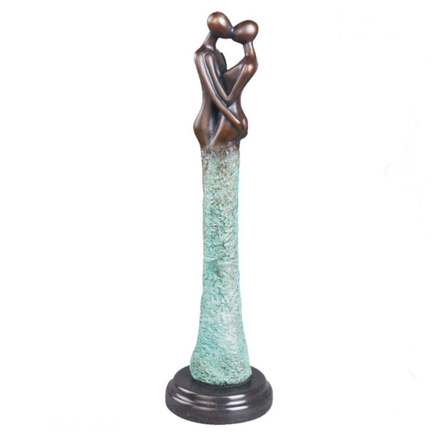 Bronze Sculpture <br/> Couple Statuette 42 cm