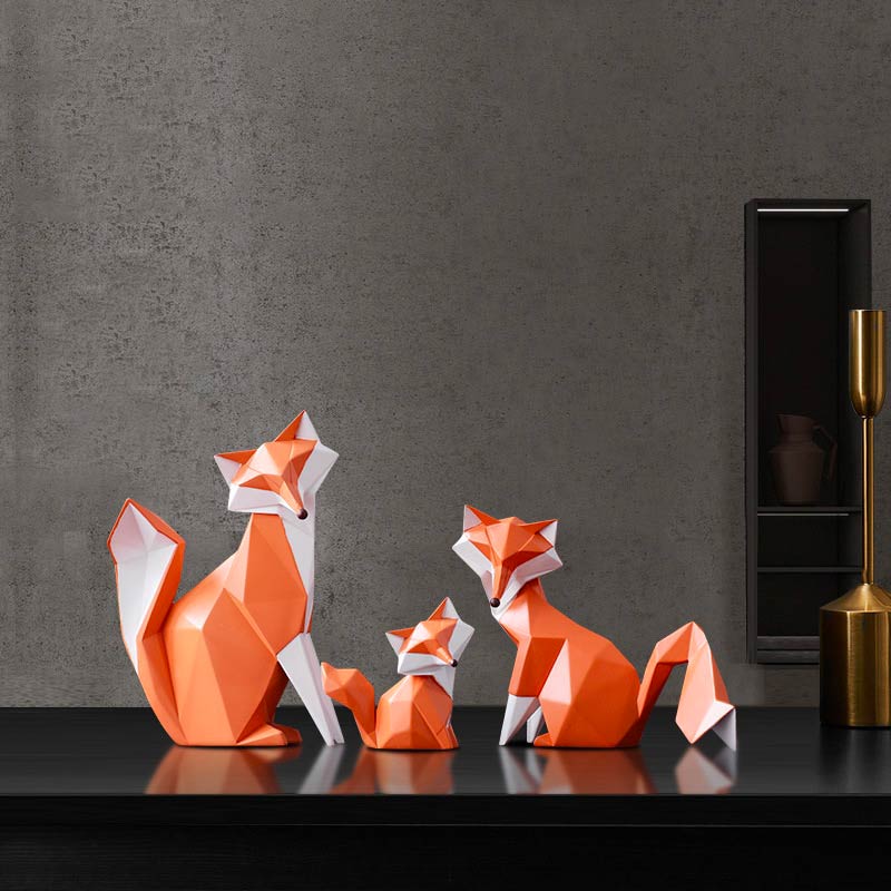 Origami Statue <br/> Foxy White Fox