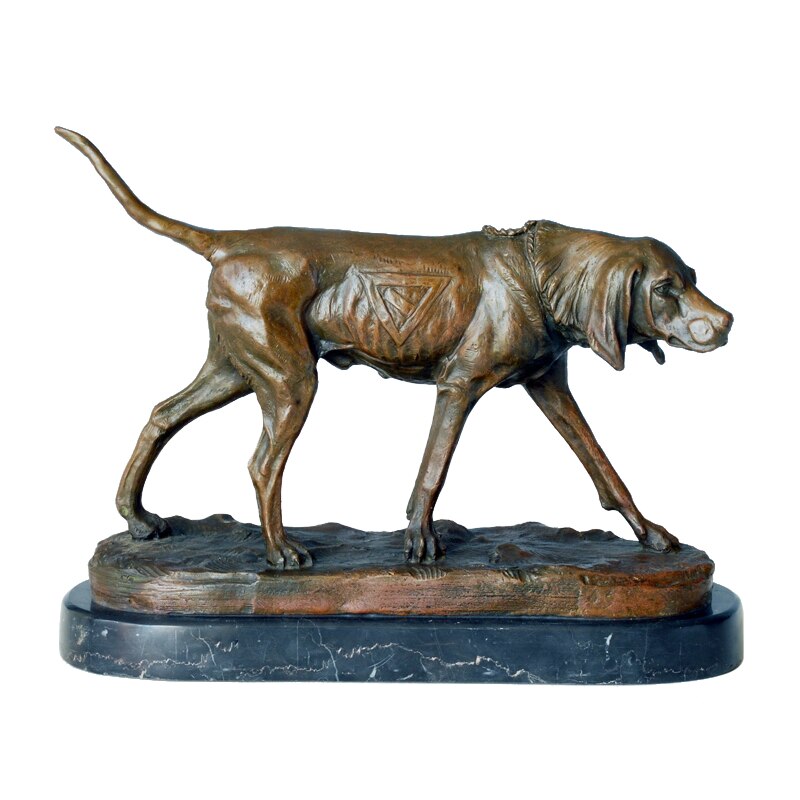 Bronze Hunting Dog 23 cm