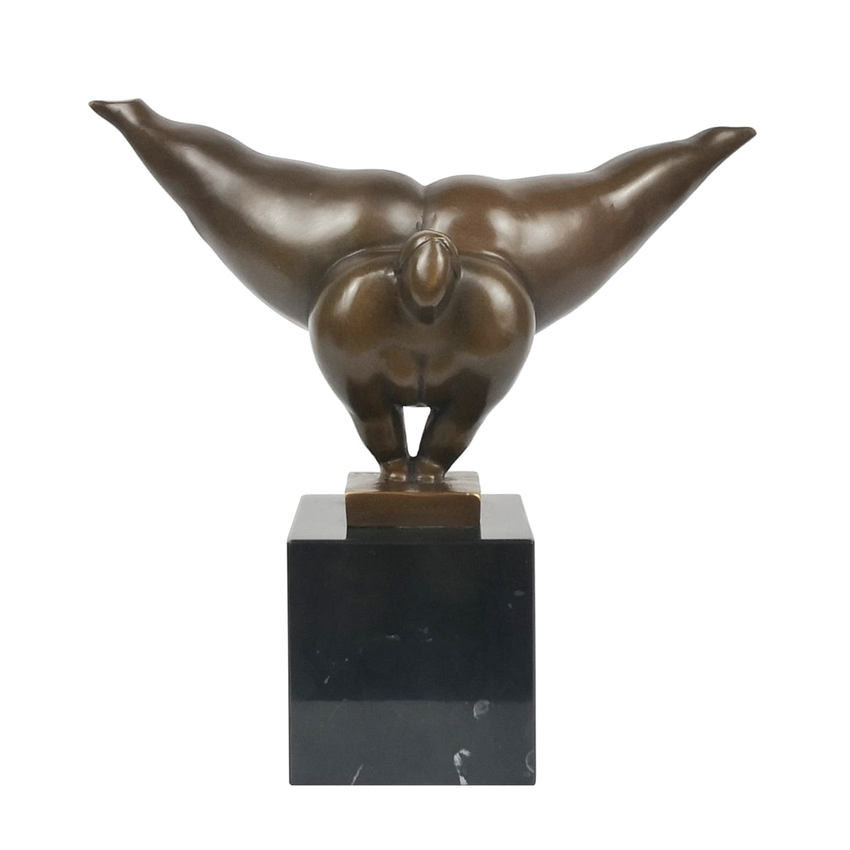Curvy Bronze Woman Sculpture 22 cm
