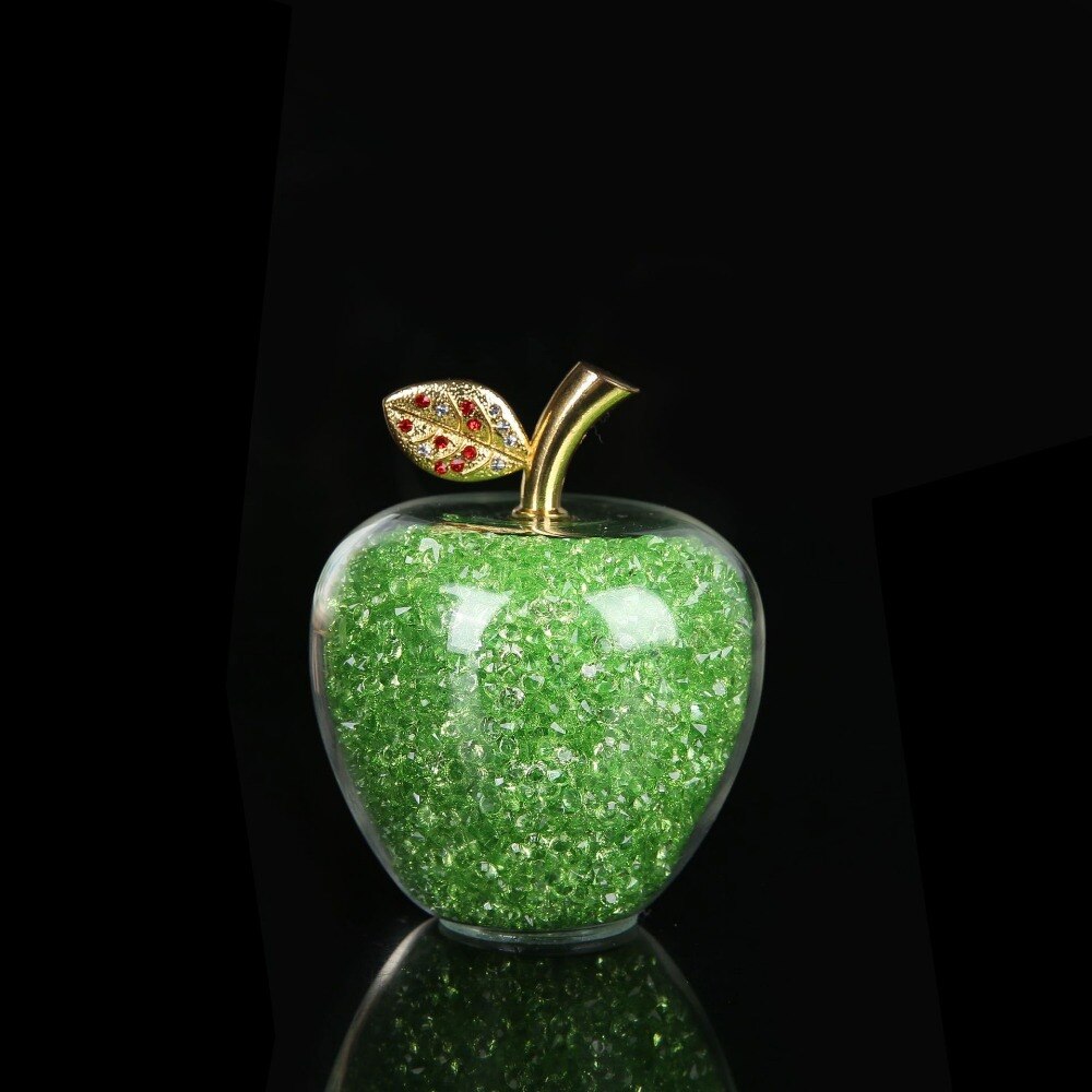 Handmade Crystal Apple Figurine