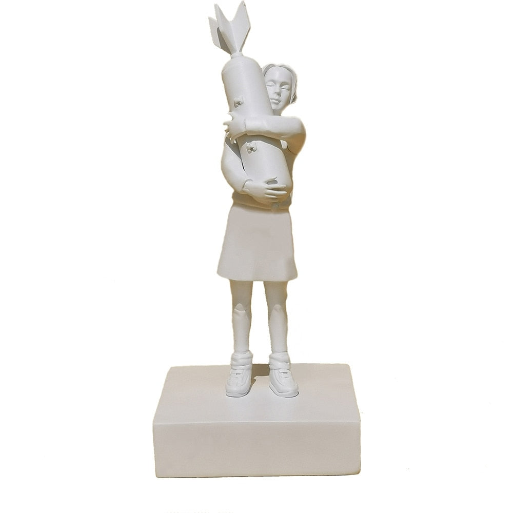 Contemporary Sculpture <br> Bomb Love Statue by Banksy