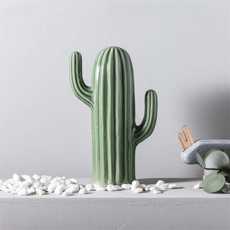 Modern Sculpture <br/> Ceramic Cactus